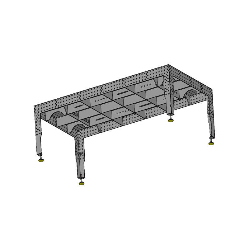 3D Schweißtisch PREMIUM D16 | 2400×1200×150×8 mm – Großformatiger Profi-Schweißtisch für maximale Präzision