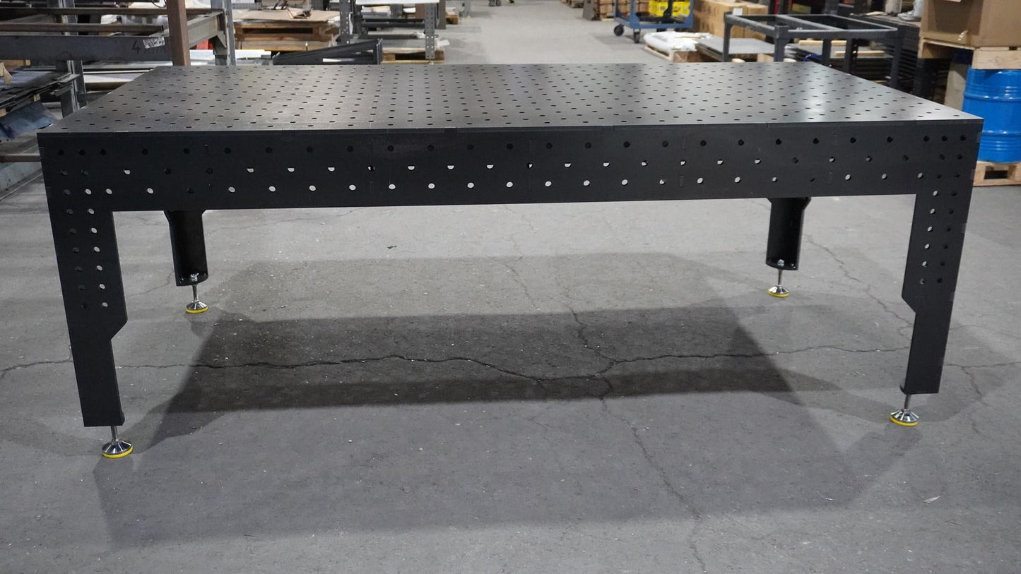 3D Schweißtisch PREMIUM D16 | 2400x1200x200x12mm + 36tlg. Werkzeug-Set