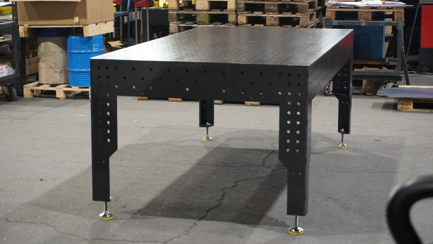 3D Schweißtisch PREMIUM D16 | 2400x1200x200x12mm + 36tlg. Werkzeug-Set