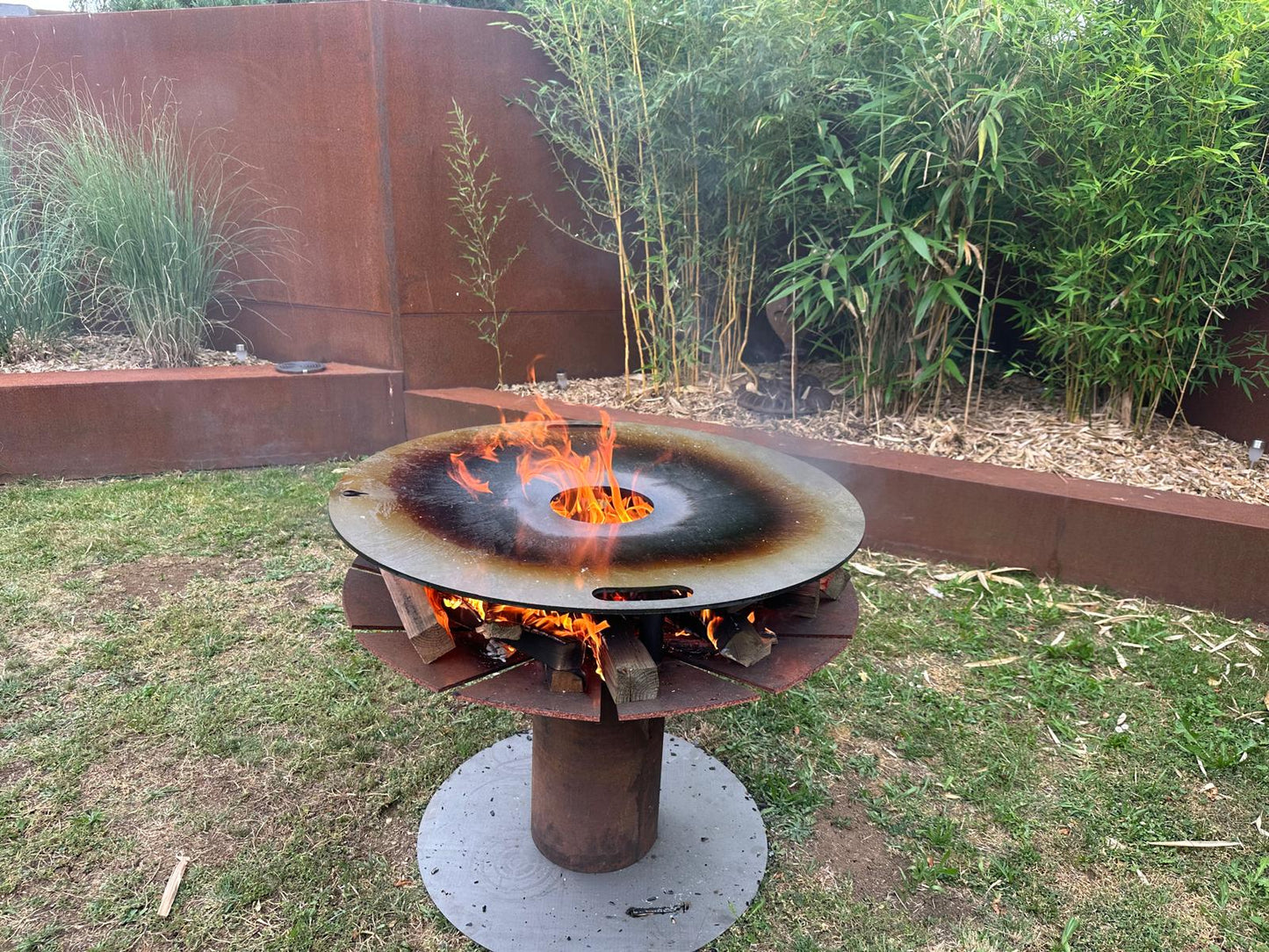 Feuerplatte + Grilleinsatz Einlegerost - 6mm