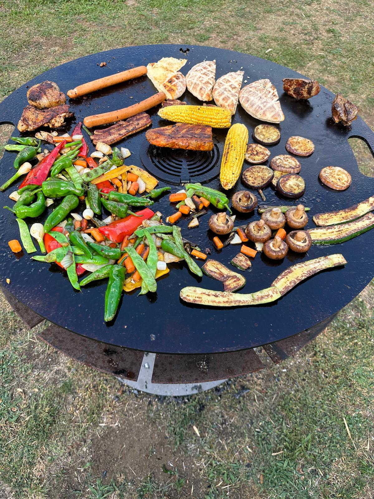 Feuerplatte + Grilleinsatz Einlegerost - 6mm