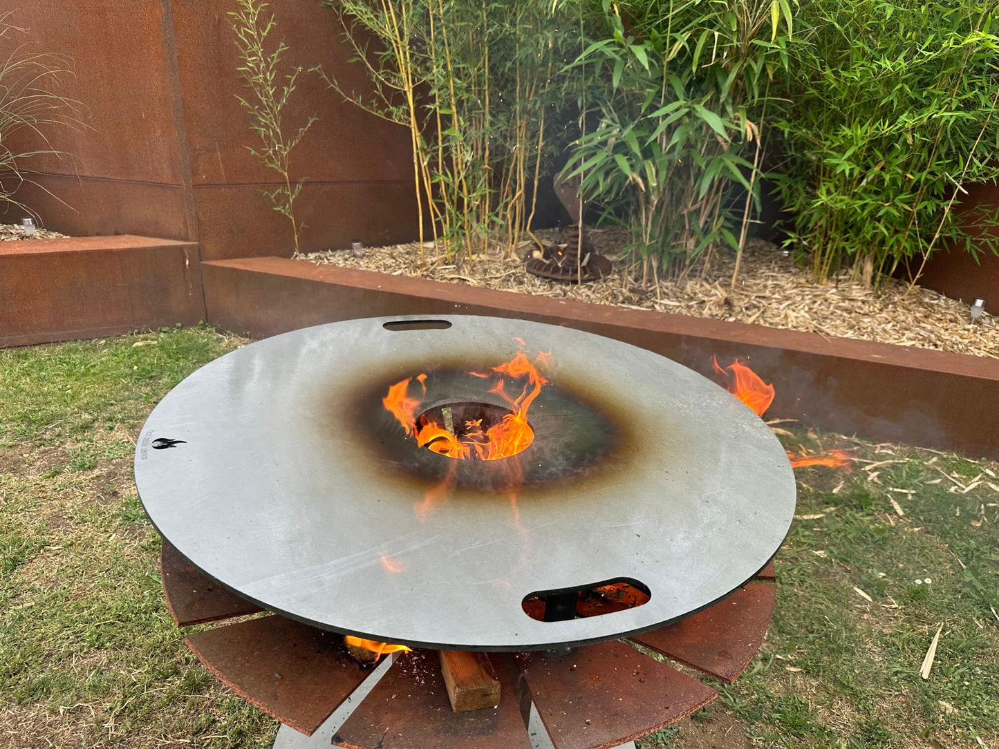 Feuerplatte + Grilleinsatz Einlegerost - 6mm