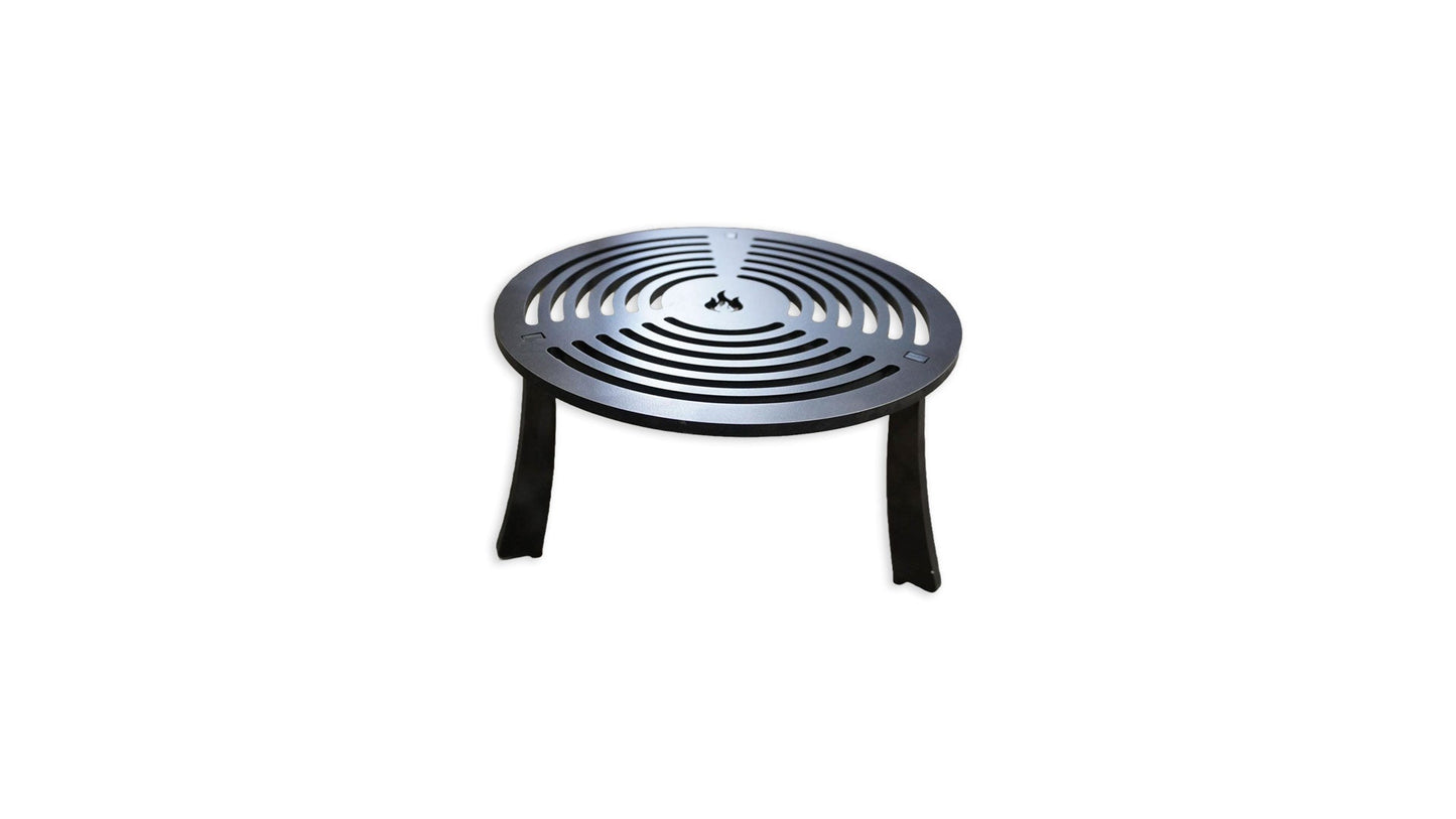 Feuerplatte Black Forest Steel 980mm + Grilleinsatz mit Anhebung - 8mm