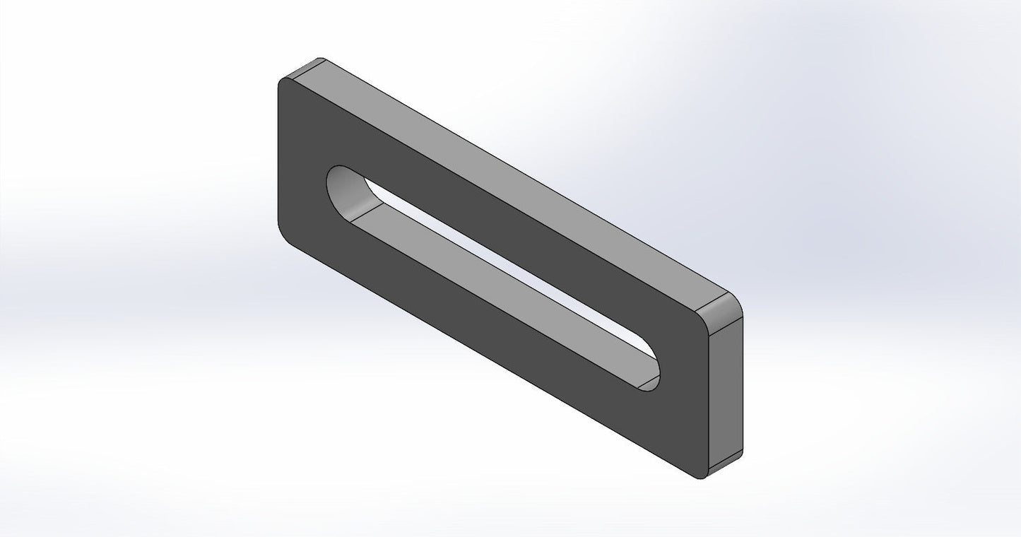 Universalanschlag Premium - 1x Langloch - 150x50x12mm