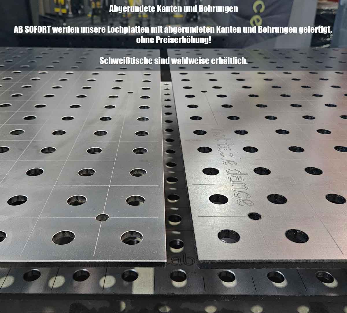 3D Schweißtisch PREMIUM D28 | 2400x1200x200x12mm + 83 teiliges Werkzeug Set - WERKZEUGSET UVP 1875,-