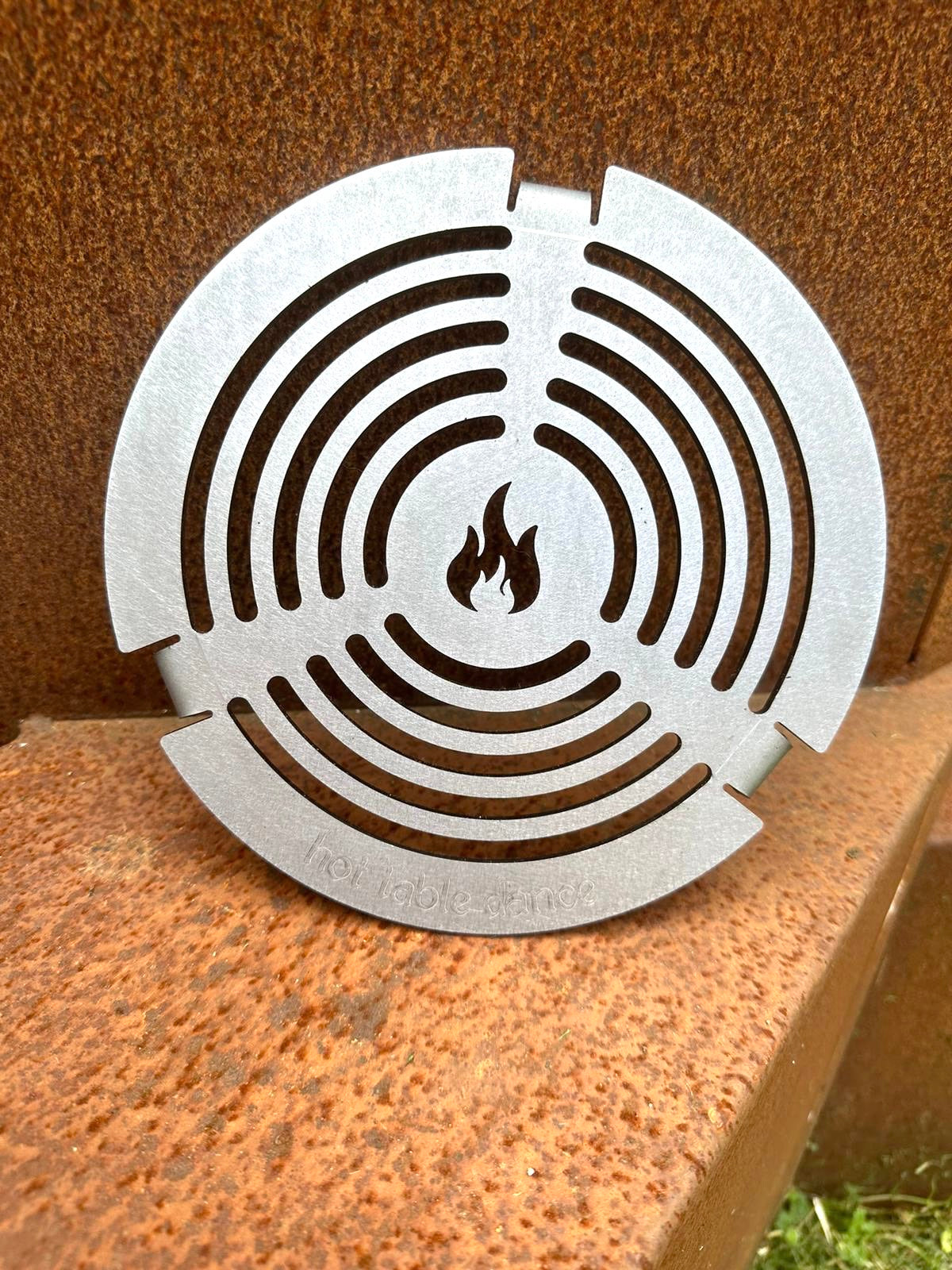 Set 57er Feuerplatte für Kugelgrill + Grilleinsatz Einlegerost