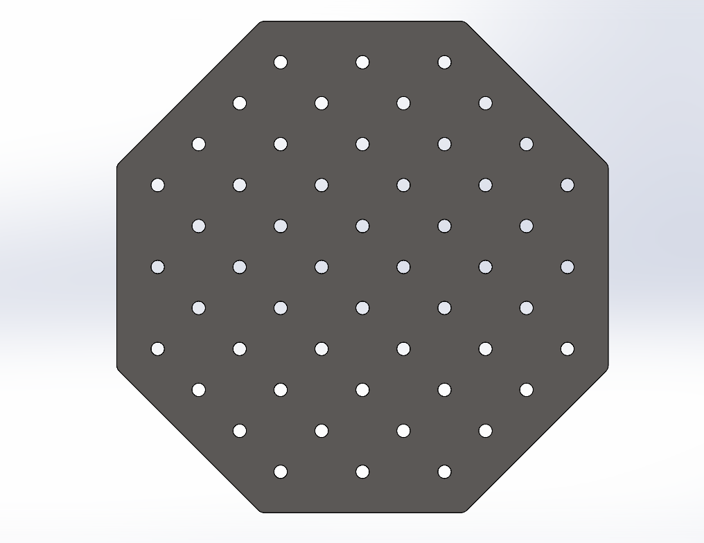 Achtkant Lochplatte D16 12 mm lochraster 100x100mm – präzise System-16-Lochplatte für Schweißtisch, Montage und anspruchsvolle Arbeitsprozesse