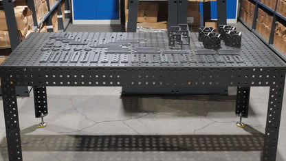3D Schweißtisch PREMIUM D16 | 2000x1000x150x8mm + 42tlg. Werkzeug-Set