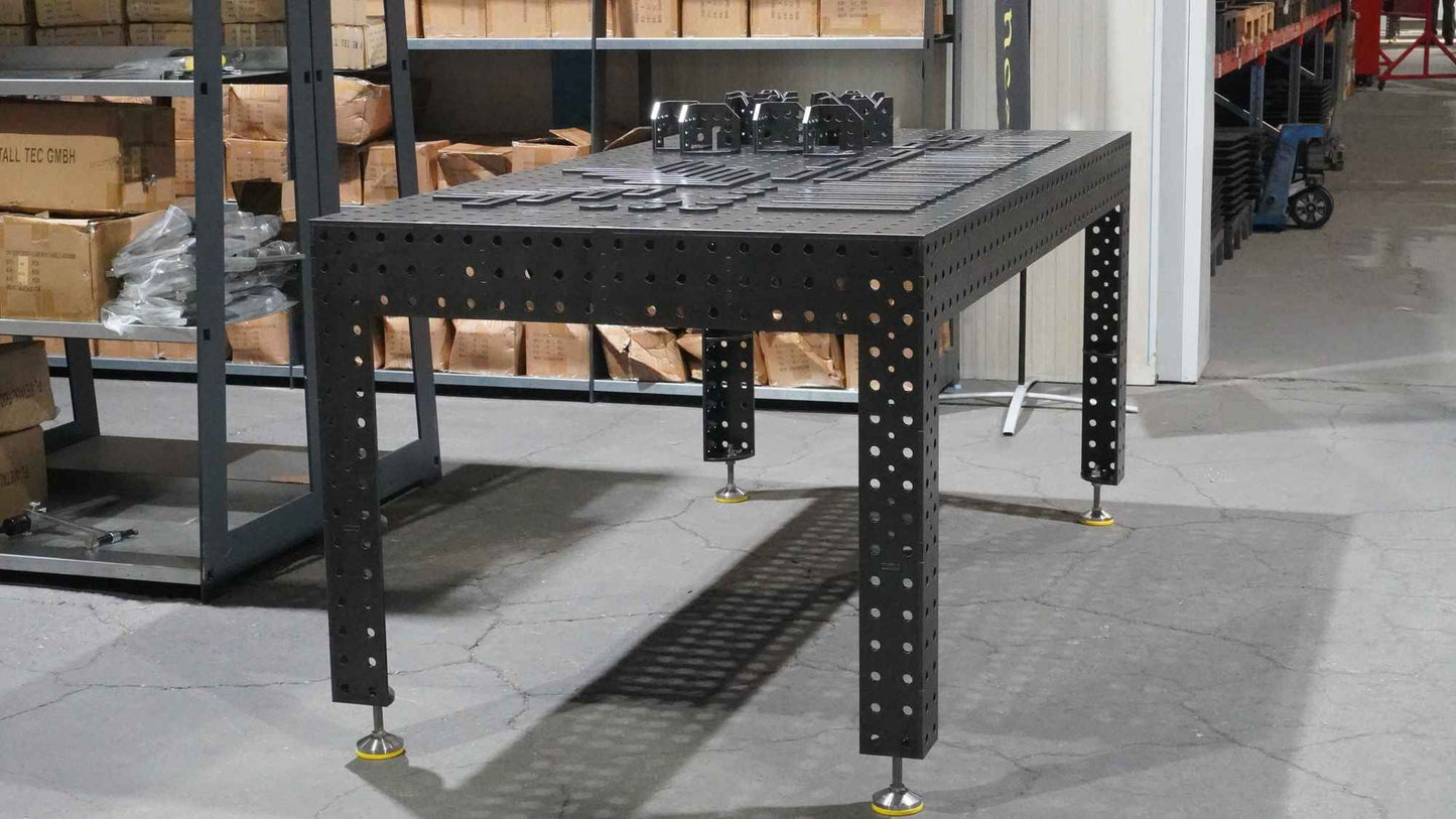 3D Schweißtisch PREMIUM D16 | 2000x1000x150x8mm + 42tlg. Werkzeug-Set