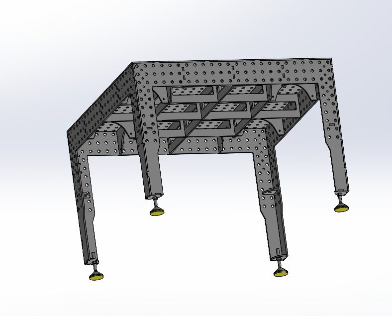 3D Schweißtisch PREMIUM D16 | 1200x1200x150x8mm