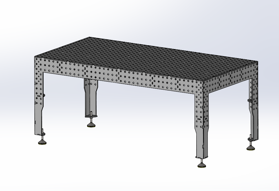 3D Schweißtisch PREMIUM D16 | 2000x1000x150x8mm