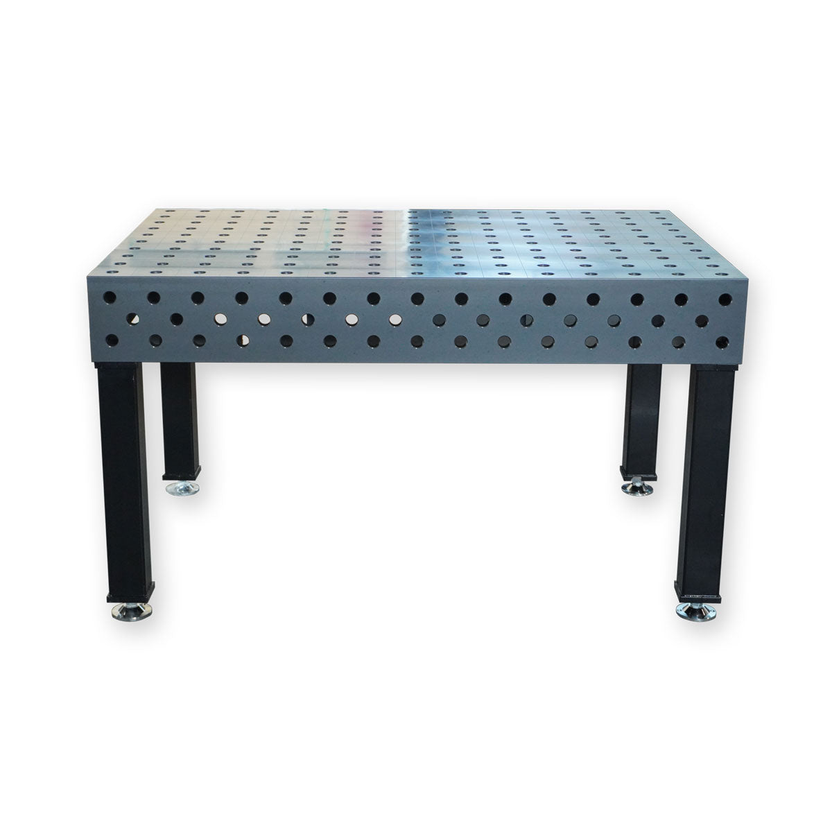 PROFI D28 Schweisstisch 1500 × 1000 mm, plasmanitriert – Frontansicht entlang der breiten Tischseite