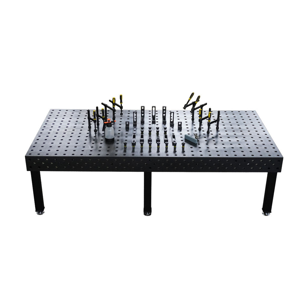 3D Schweißtisch PROFI Ø28 Plasmanitriert
3000 × 1500 × 200 mm | 25 mm
inkl. 40-tlg. PROFI Set D28×50 mm