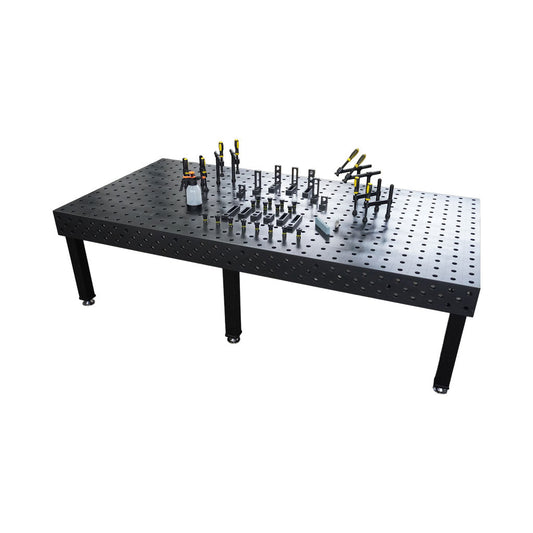 3D Schweißtisch PROFI Ø28 Plasmanitriert
3000 × 1500 × 200 mm | 25 mm
inkl. 40-tlg. PROFI Set D28×50 mm