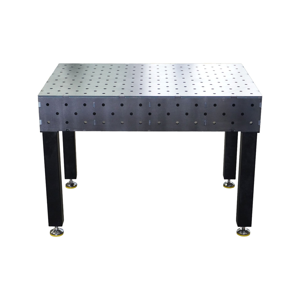 Work-Pro D16 Schweißtisch 1200 × 800 mm mit Diagonalraster – Frontansicht