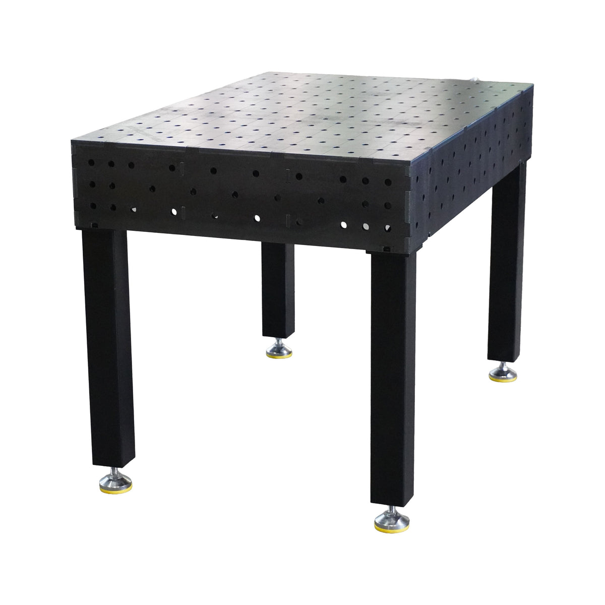 Work-Pro D16 Schweißtisch 1200 × 800 mm mit Raster 100 × 100 mm – Perspektivansicht