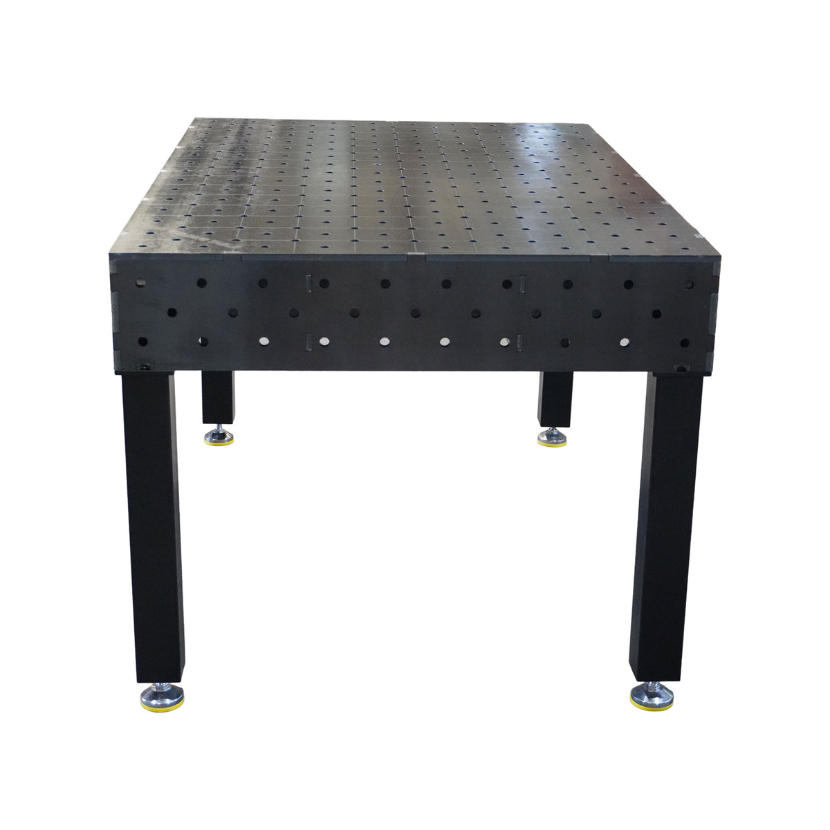 Work-Pro D16 Schweißtisch 1500 × 1000 mm mit Diagonalraster – Frontansicht