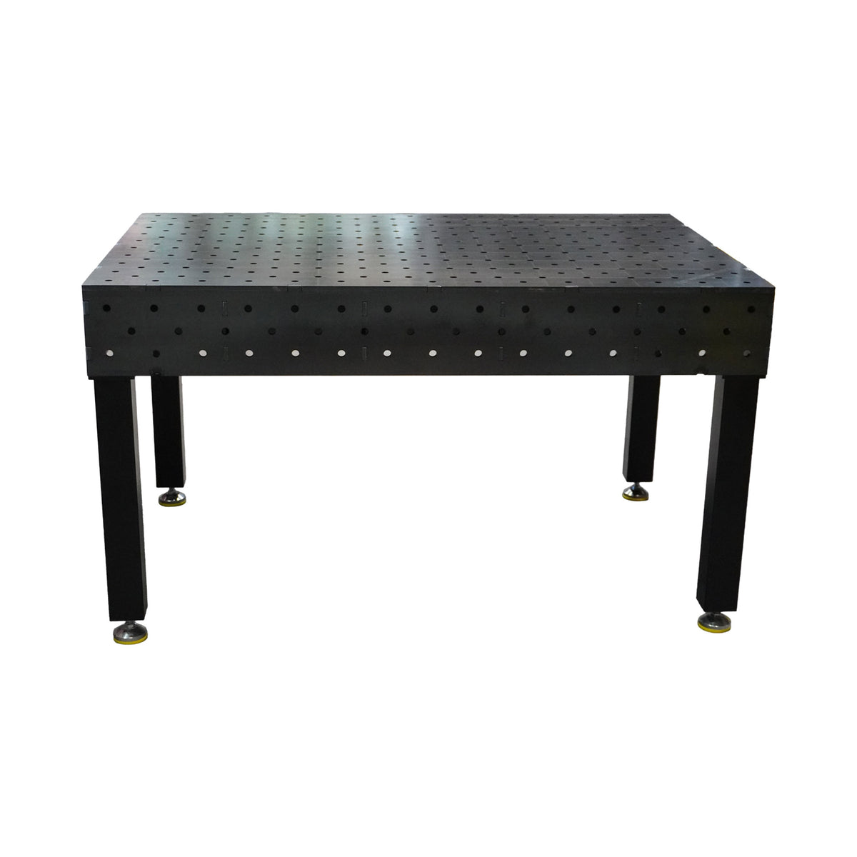 Work-Pro D16 Schweißtisch 1500 × 1000 mm mit Diagonalraster – Seitenansicht