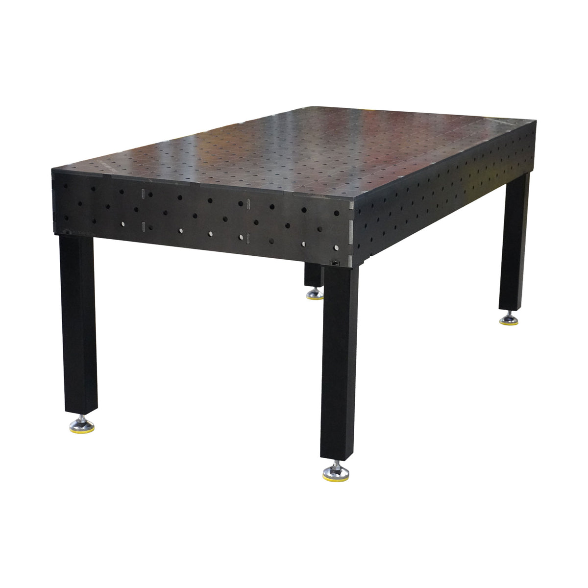 Work-Pro D16 Schweißtisch 2000 × 1000 mm mit Diagonalraster – Gesamtansicht