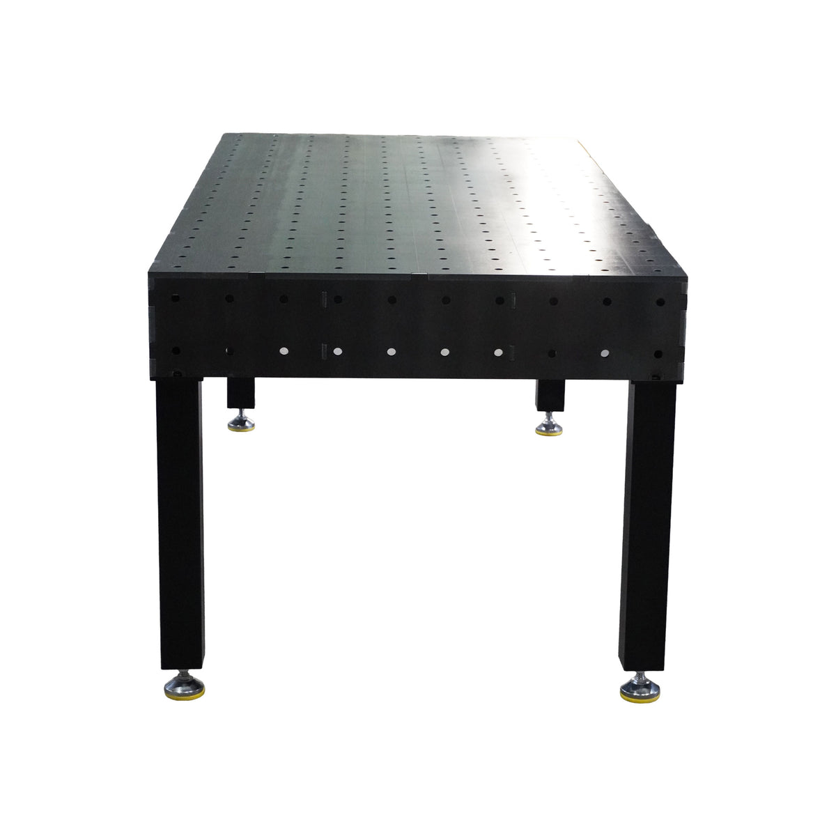 Work-Pro D16 Schweißtisch 2000 × 1000 mm mit Raster 100 × 100 mm – Frontansicht