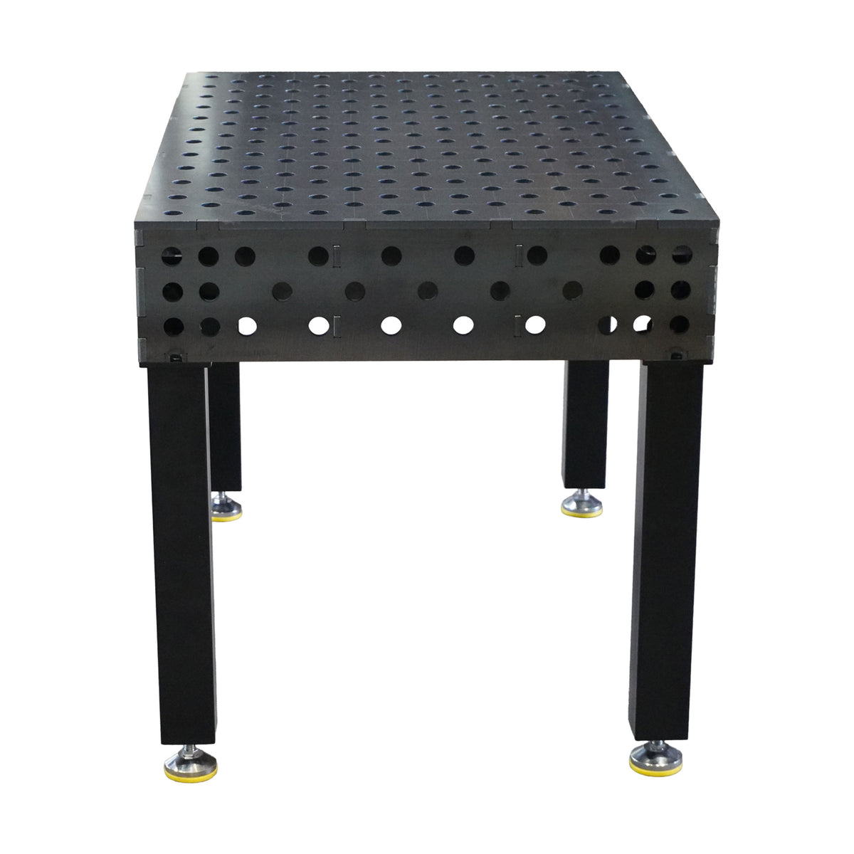 Work-Pro D28 Schweisstisch 1200 × 800 mm mit Diagonalraster 100 × 100 mm – Frontansicht