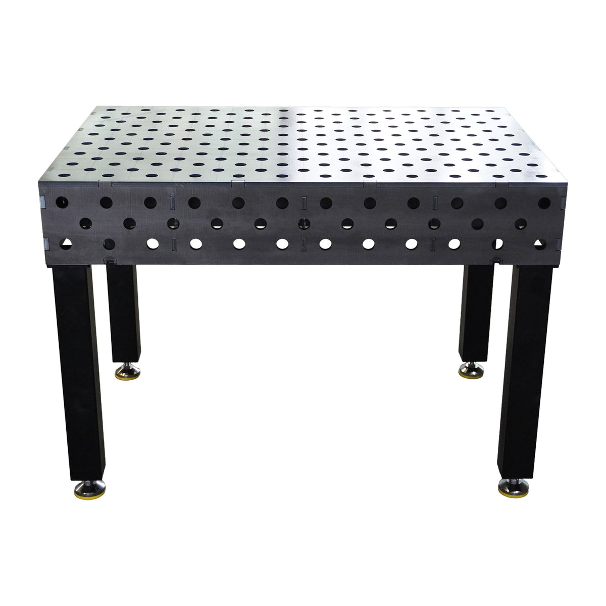 3D-Schweisstisch Work-Pro D28 1200 × 800 mm mit Diagonalraster – Seitenansicht