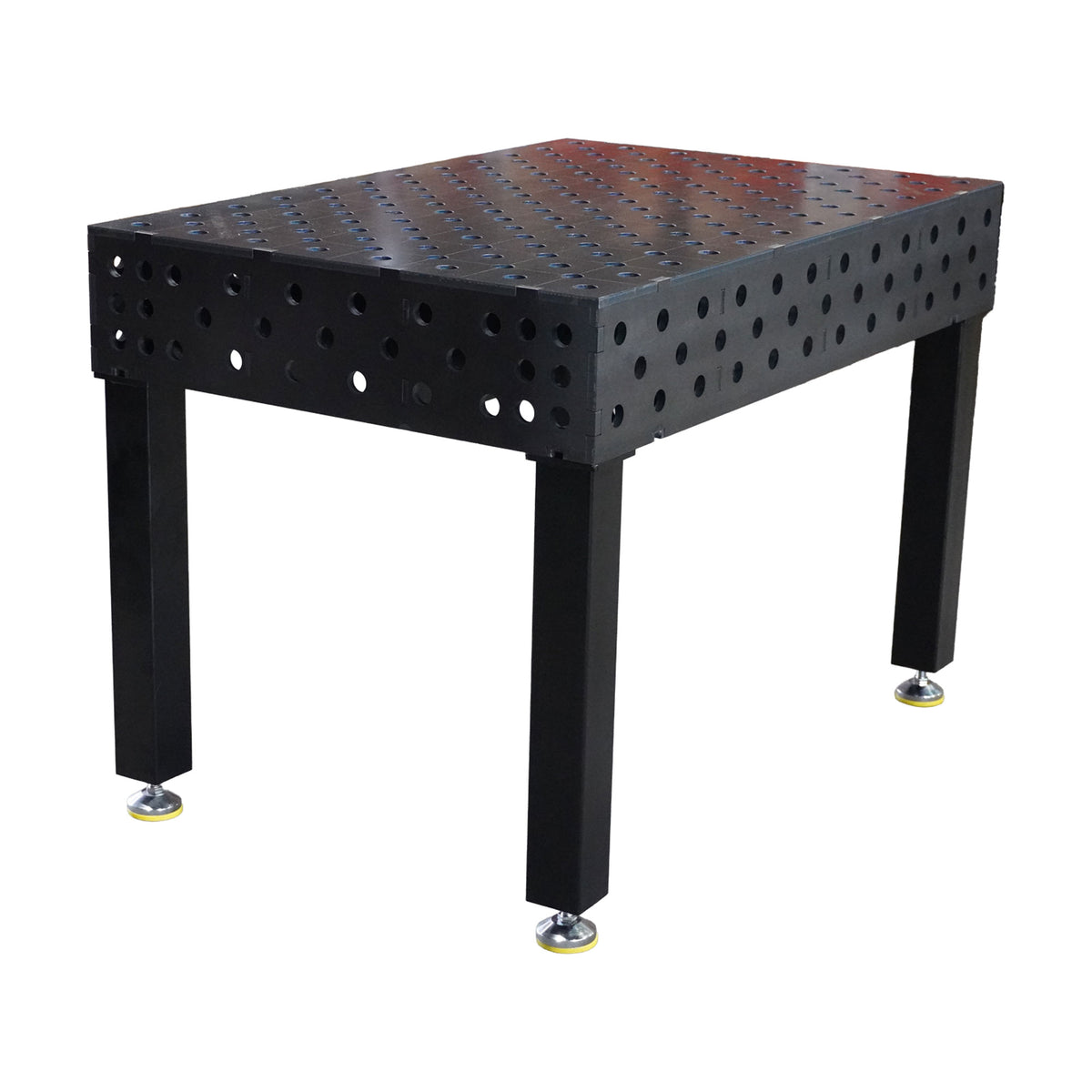 3D-Schweisstisch Work-Pro D28 1200 × 800 mm mit 12 mm Arbeitsplatte und Diagonalraster 100 × 100 mm