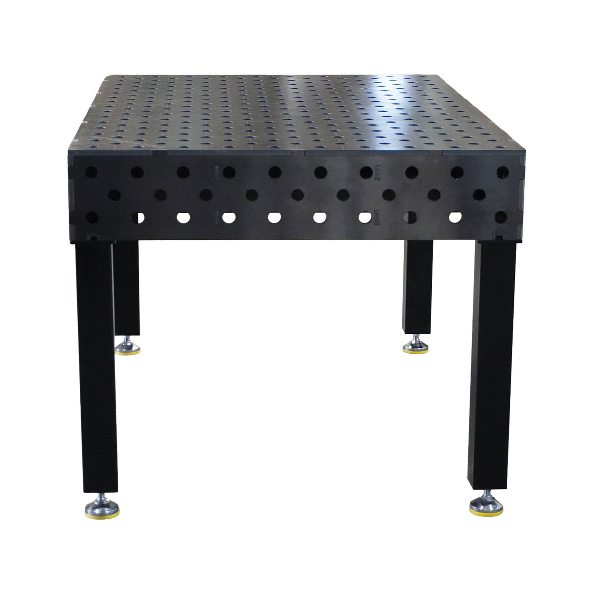 Work-Pro D28 Schweisstisch 1500 × 1000 mm mit Diagonalraster 100 × 100 mm – Frontansicht