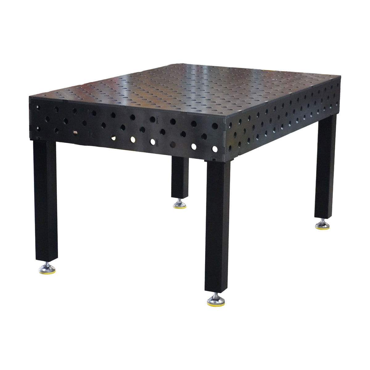 3D-Schweisstisch Work-Pro D28 1500 × 1000 × 200 mm mit Diagonalraster und Tischbeinen