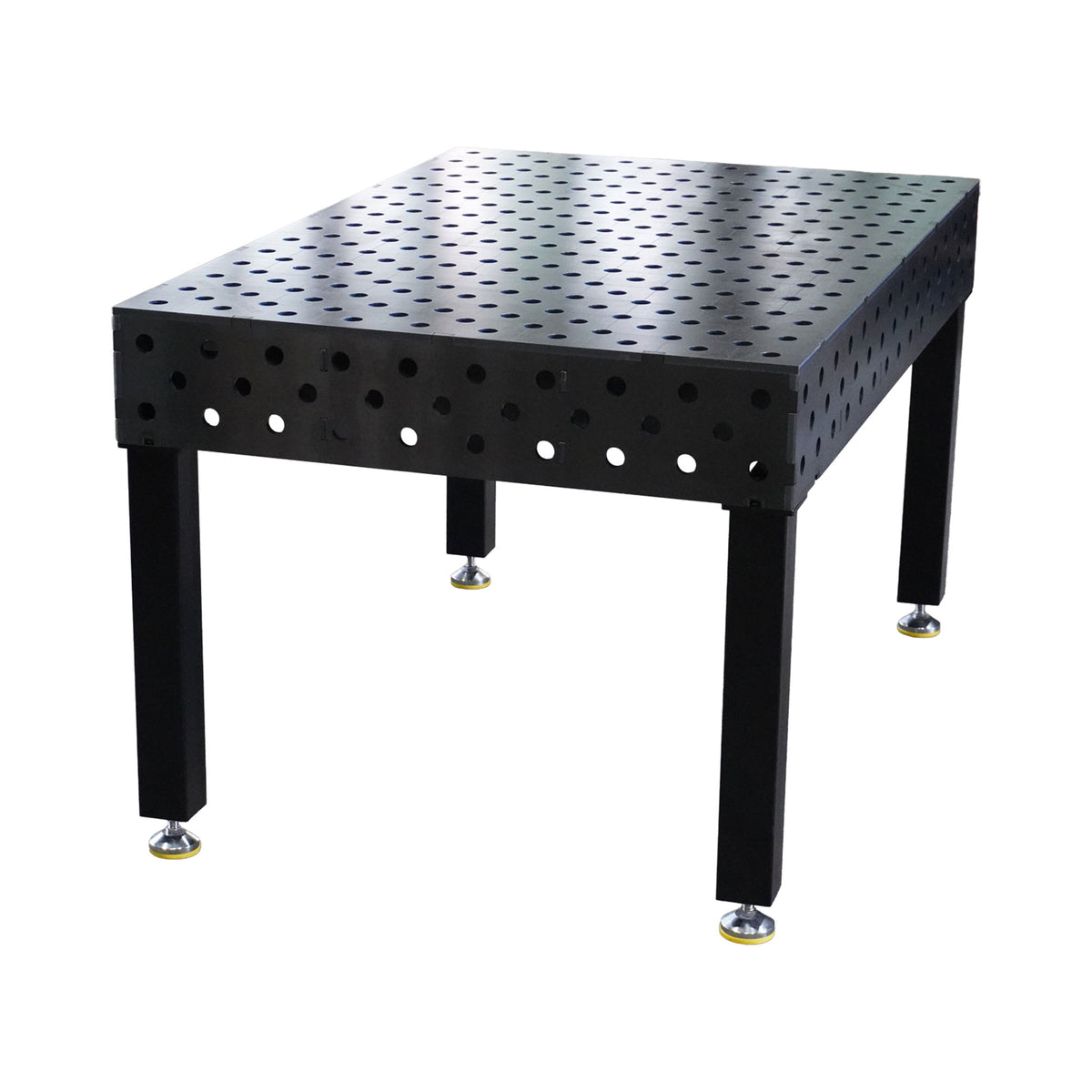 3D-Schweisstisch Work-Pro D28 1500 × 1000 mm mit 12 mm Arbeitsplatte und Diagonalraster 100 × 100 mm