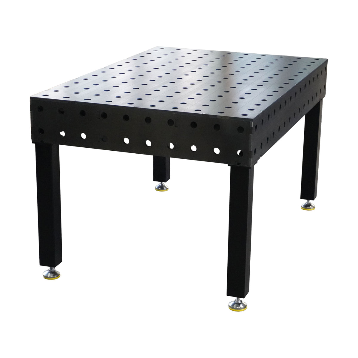 Work-Pro D28 Schweisstisch 1500 × 1000 mm – Perspektivansicht der 3D-Tischkonstruktion