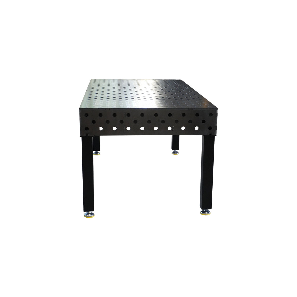 Work-Pro D28 Schweisstisch 2000 × 1000 mm mit Diagonalraster 100 × 100 mm – Frontansicht