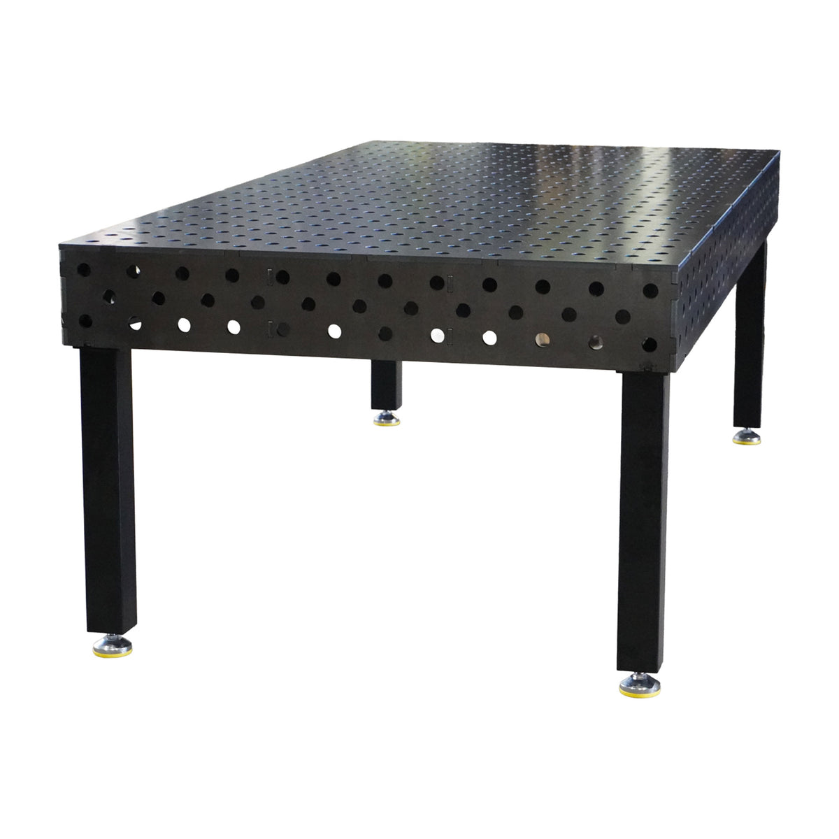 3D-Schweisstisch Work-Pro D28 2400 × 1200 mm mit 12 mm Platte und Diagonalraster 100 × 100 mm