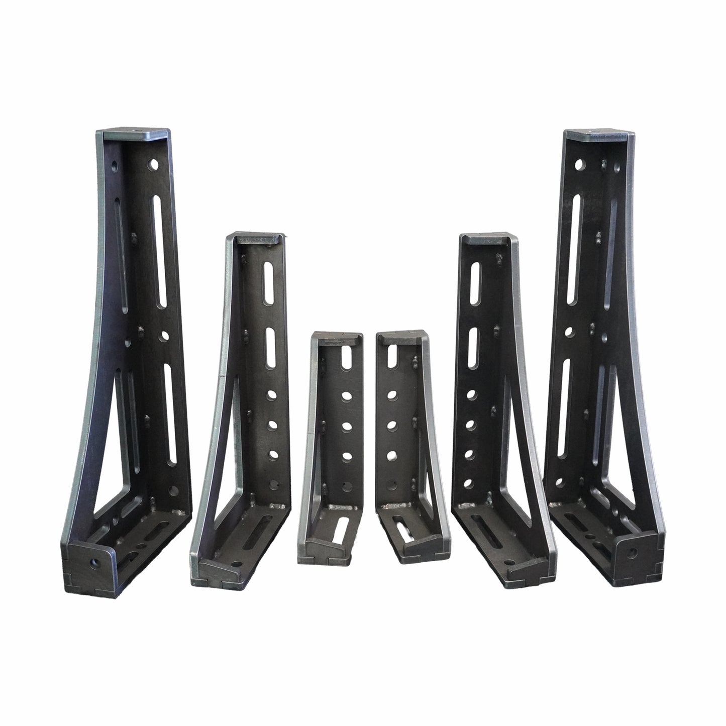 6-teiliges 3D Spannwinkel-Set D16 | 12 mm – 250, 300, 450 mm Links und Rechts