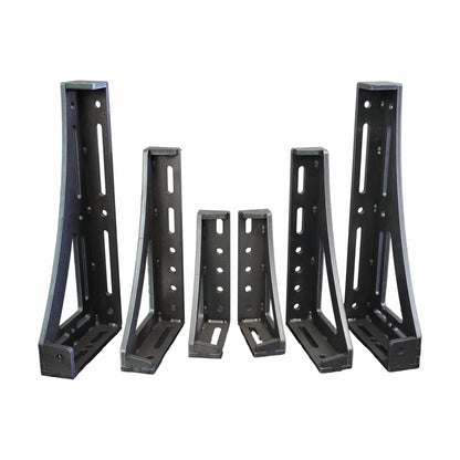 6-teiliges 3D Spannwinkel-Set D16 | 12 mm – 250, 300, 450 mm Links und Rechts