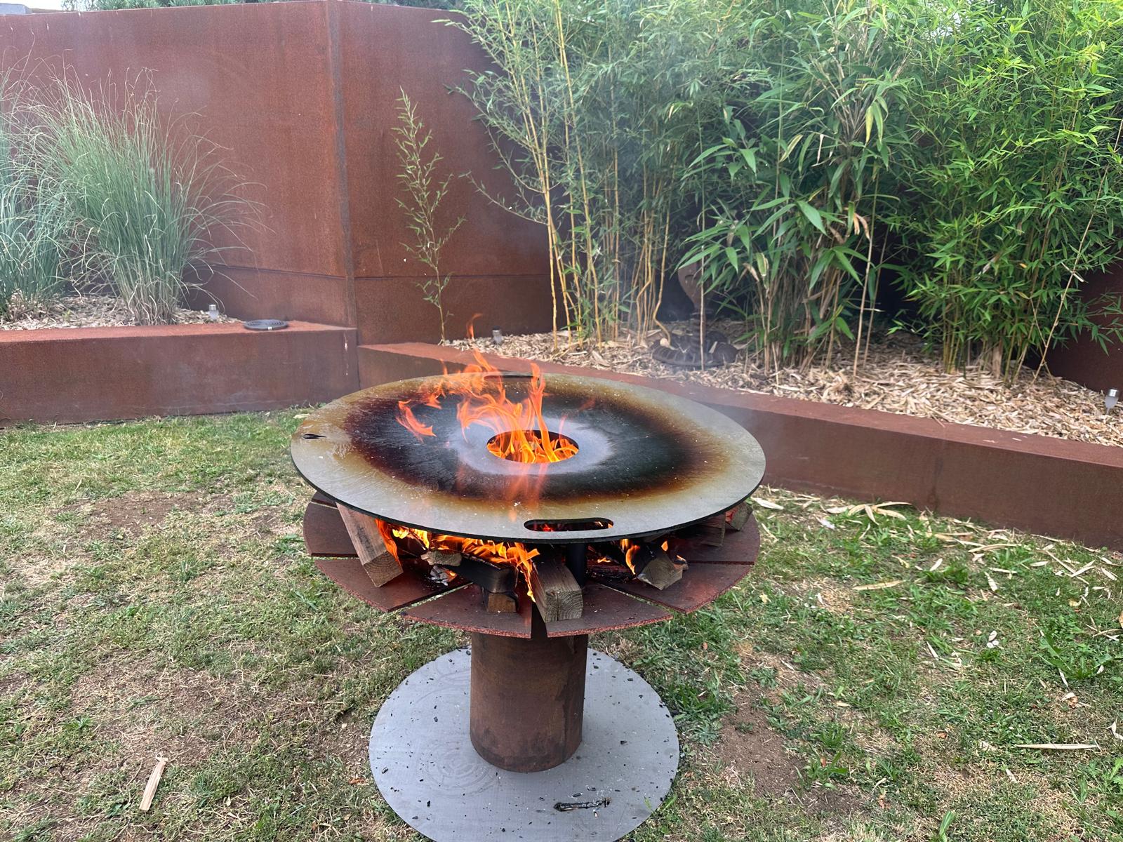 Feuerplatte + Grilleinsatz Einlegerost - 6mm 