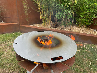 Feuerplatte + Grilleinsatz Einlegerost - 6mm