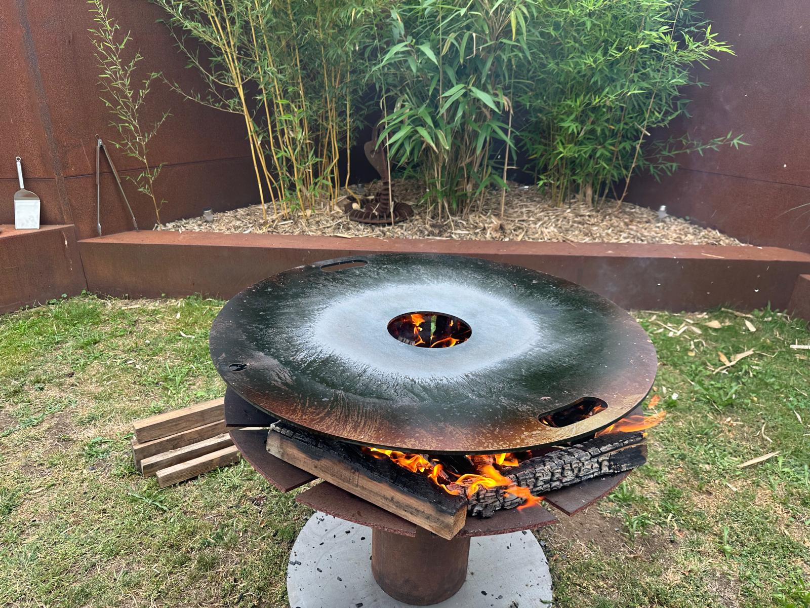 Feuerplatte + Grilleinsatz Einlegerost - 6mm 