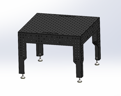 3D Schweißtisch PREMIUM D16 | 1200×1200×200×12 mm – Quadratisch, extrem robust &amp; ideal für präzise Schweißtechnik