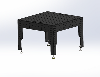 3D Schweißtisch PREMIUM D16 | 1200×1200×200×12 mm – Quadratisch, extrem robust &amp; ideal für präzise Schweißtechnik