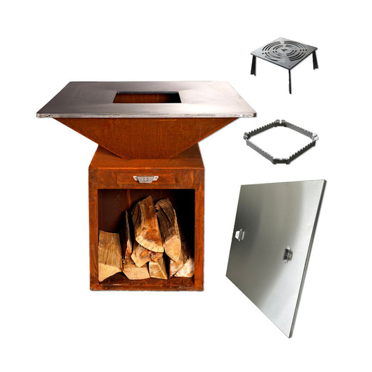 Fyrr Grill Corten Set 100 – Das Premium-Set für Ihre Outdoor-Küche