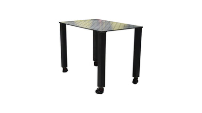  Schweißtisch Werkbank Lochtisch 1200x800x8mm in PREMIUMSTAHL + 4 Schwenkbare Heberollen