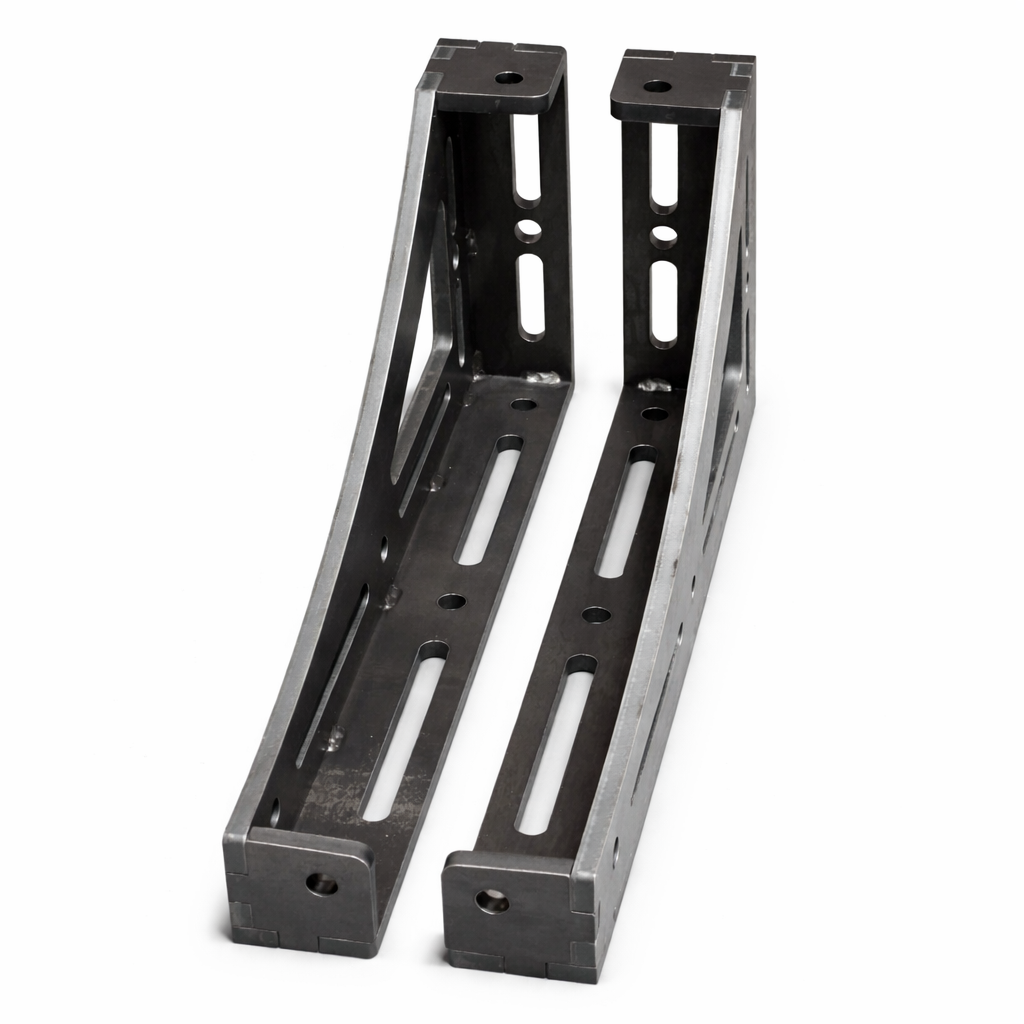 Spannwinkel D16 Bausatz – 600×250×75×12 mm | Set 2-teilig (links/rechts)