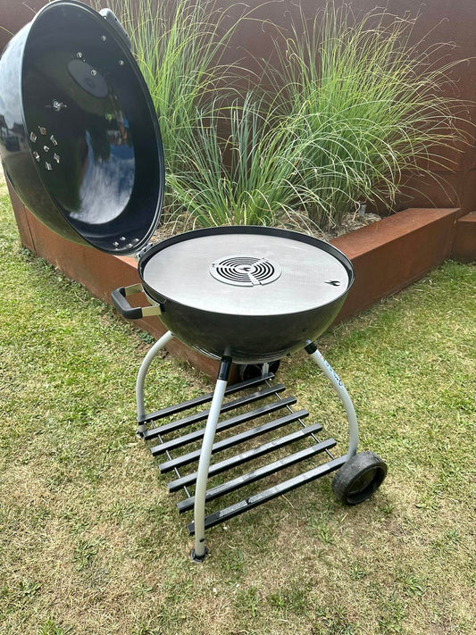 Set 67er Feuerplatte für Kugelgrill + Grilleinsatz Einlegerost