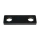 Universal-Anschlag D28 | 150x50x12mm - 2x Rundloch