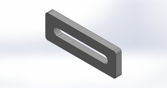 Universalanschlag Premium - 1x Langloch - 150x50x12mm
