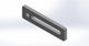 Universalanschlag Premium - 1x Rundloch + 1x Langloch - 200x50x12mm