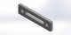 Universalanschlag Premium - 2x Rundloch + 1x Langloch - 200x50x12mm
