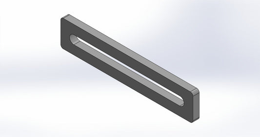 Universalanschlag Premium - 1x Langloch - 250x50x12mm