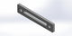 Universalanschlag Premium - 2x Rundloch + 1x Langloch 250x50x12mm